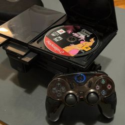 PlayStation 2 Console Bundle – 2 Games, Wireless Controller