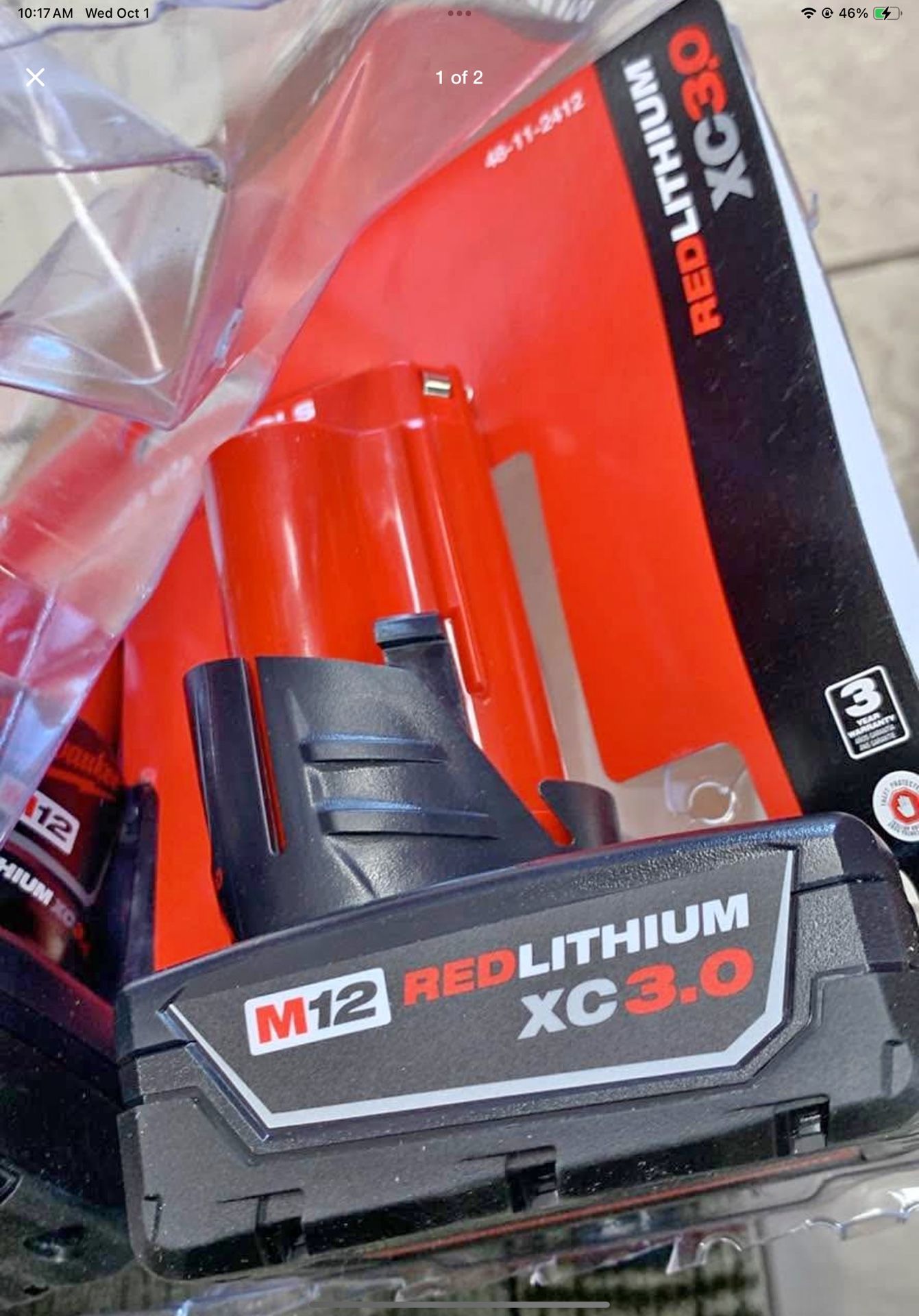 Milwaukee M12 3.0ah Battery