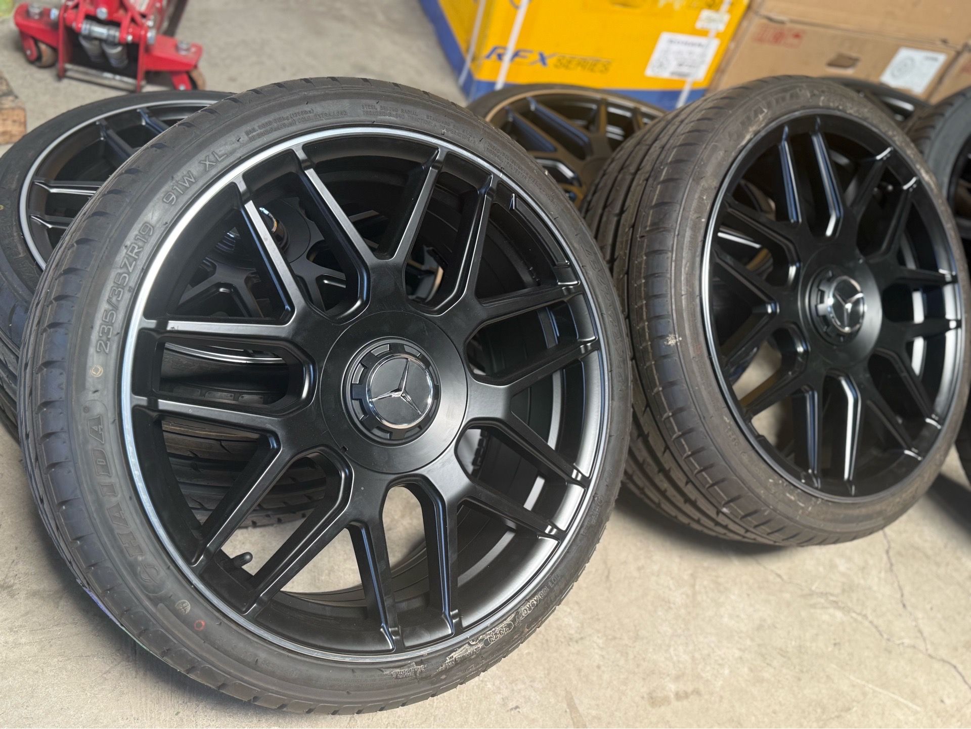 20 inch Mercedes 5x112 With Tires Staggered set