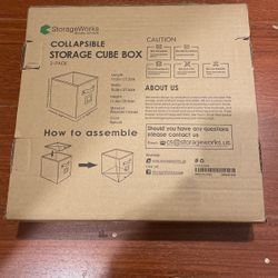 Collapsible Storage Cube Box