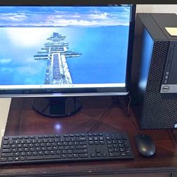 Dell Desktop Computer w/ monitor, keyboard, mouse