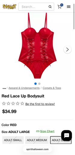 Red lace bodysuit