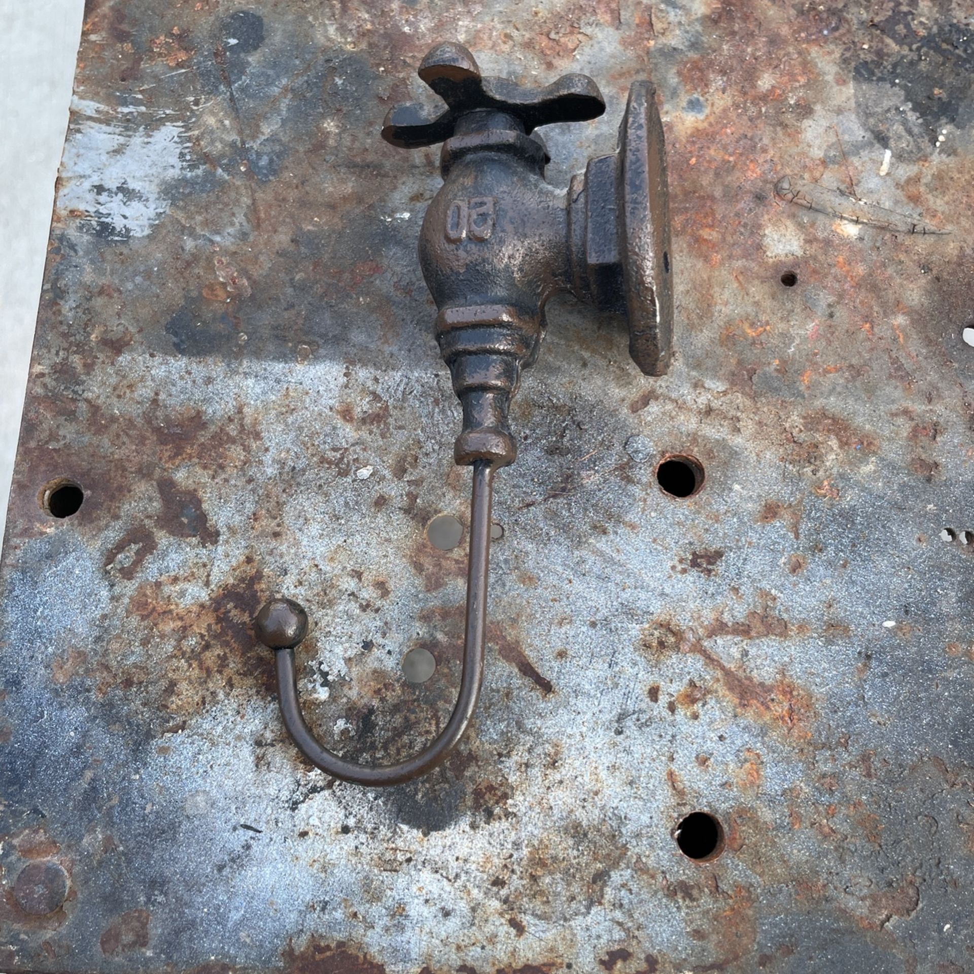 Cast-Iron Water Faucet Wall Decor.