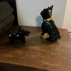 Glass Dog Decor