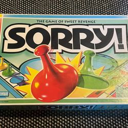 SORRY THE BOARD GAME - 1988 VERSION 