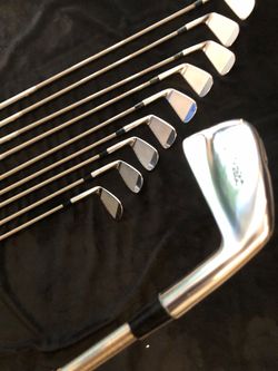 Titleist Vintage Muscle Back 681-Forged Irons Brand New all Rechromed regroved new grips Areotech-Steelfiber 80-weight stiff all balanced 1-SW🔥🔥⛳️🏌