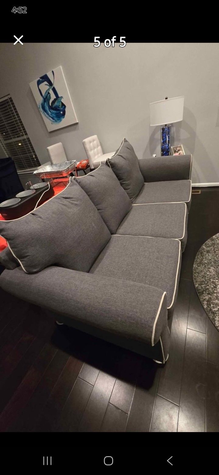 Spacious 2 piece Sofa and Loveseat