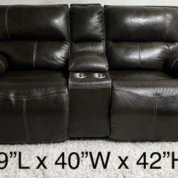 Immaculate Ashley Ricmen Power Reclining Loveseat/Couch - $1800 New