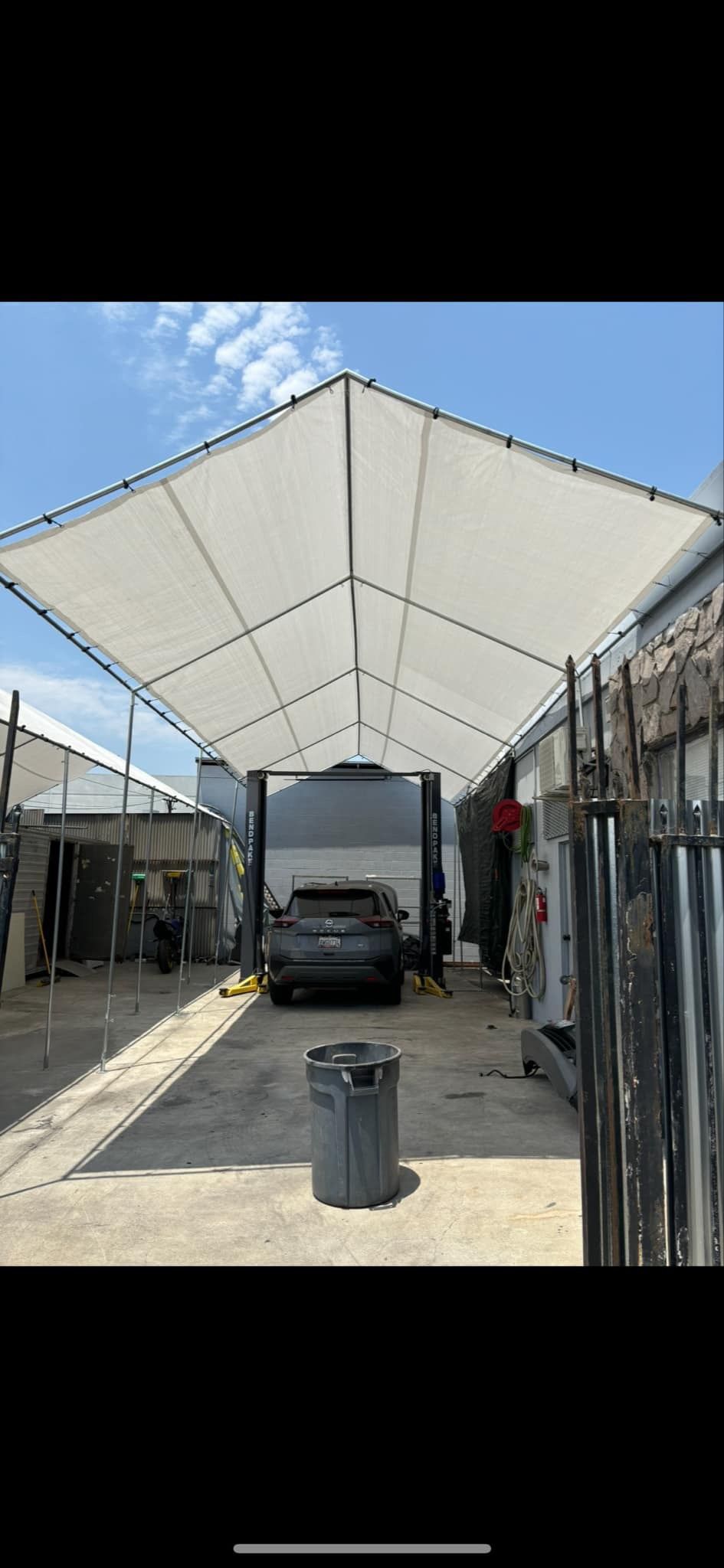 RV tarp Metal Vehicle Event Canopy
