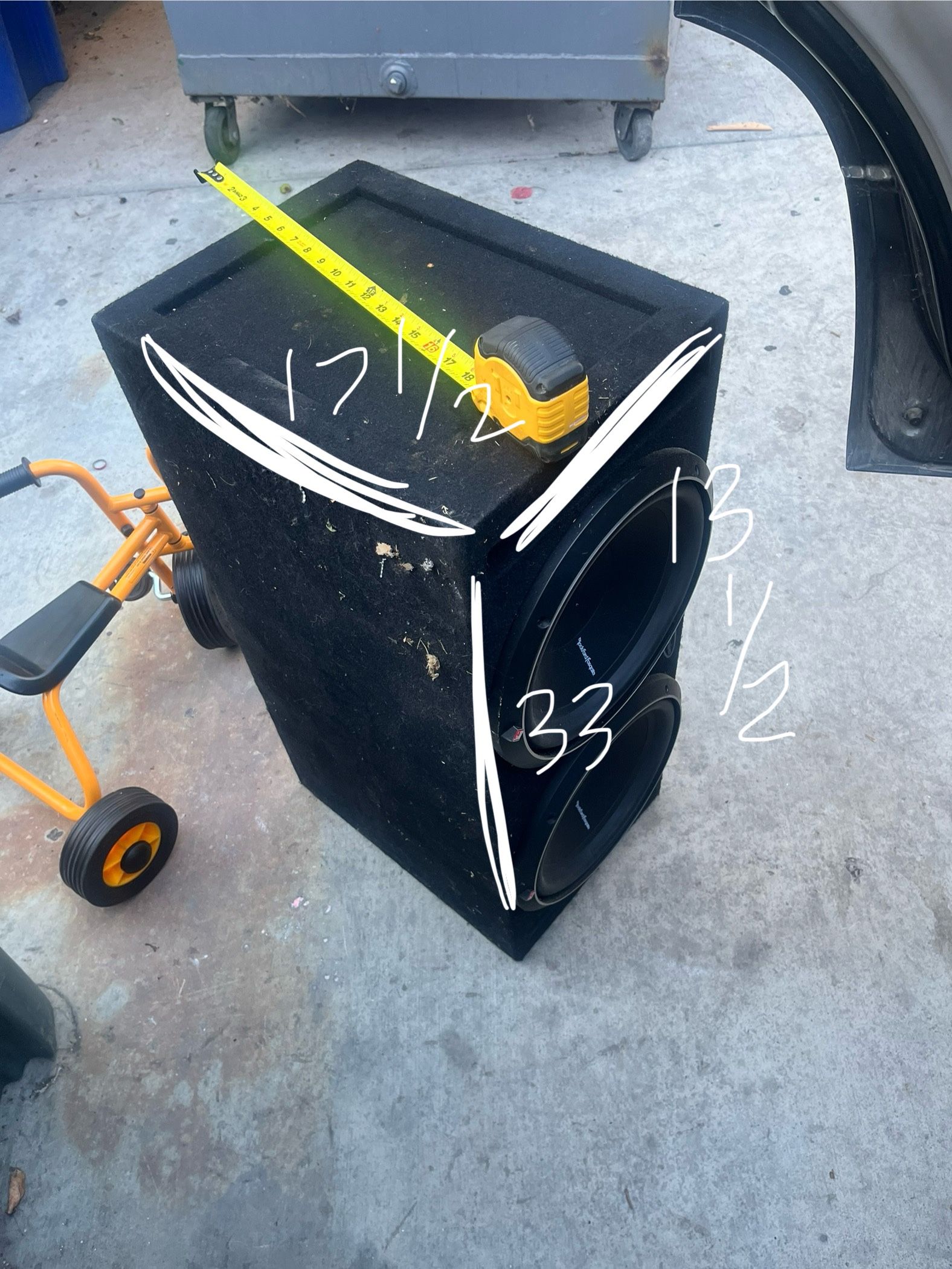 12inch Subwoofer With Ground shaker Box