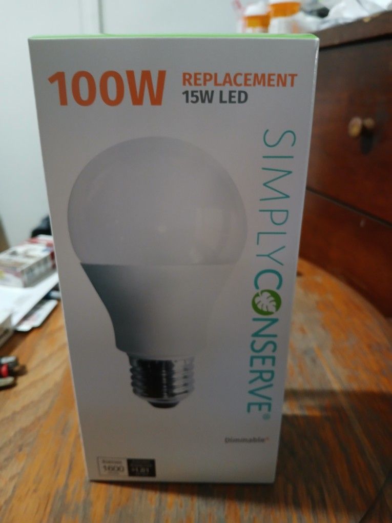 15 W Led Bulbs 4 Pack A19 Bulb 100 Watts