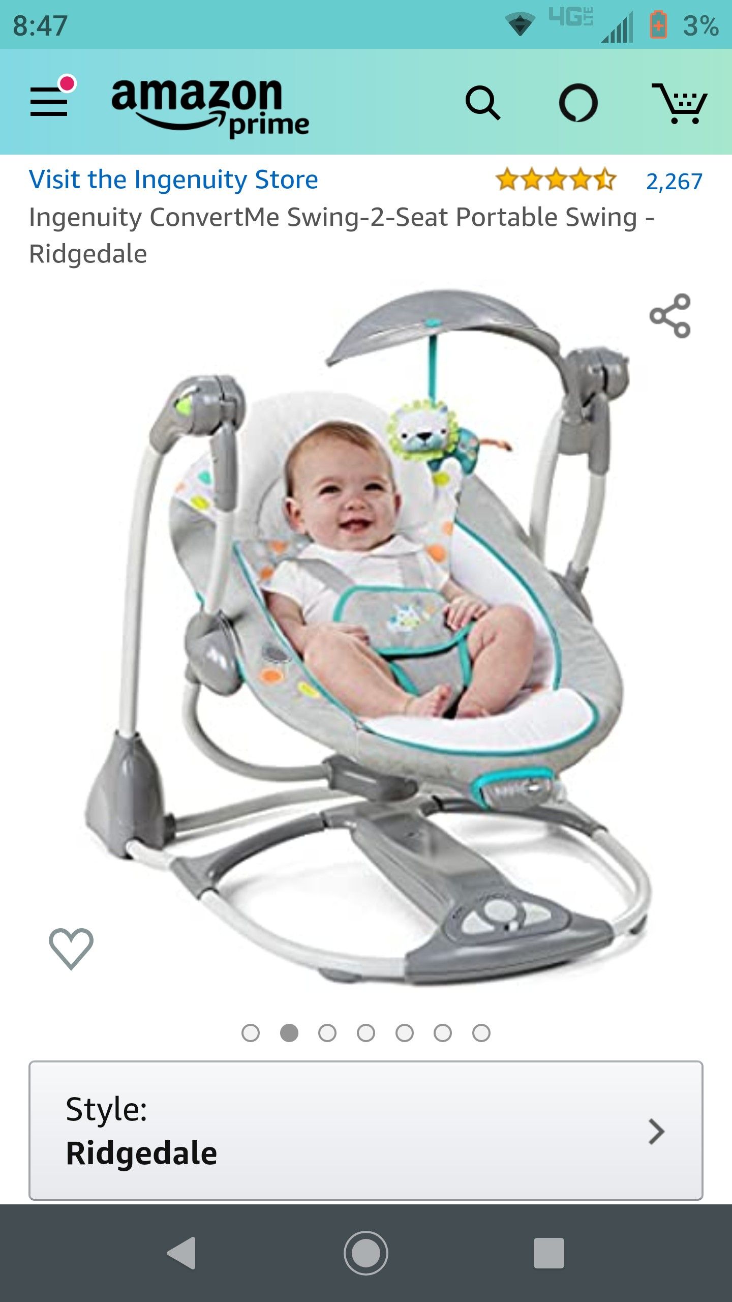 Ingenuity Riverdale Baby Seat and Swing