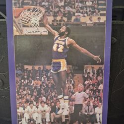 James Worthy AUTOGRAPHED POSTER BOARD