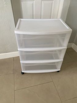Plastic 3-Drawer Storage Tower (2)