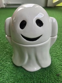 Ceramic Ghost Candy Jar