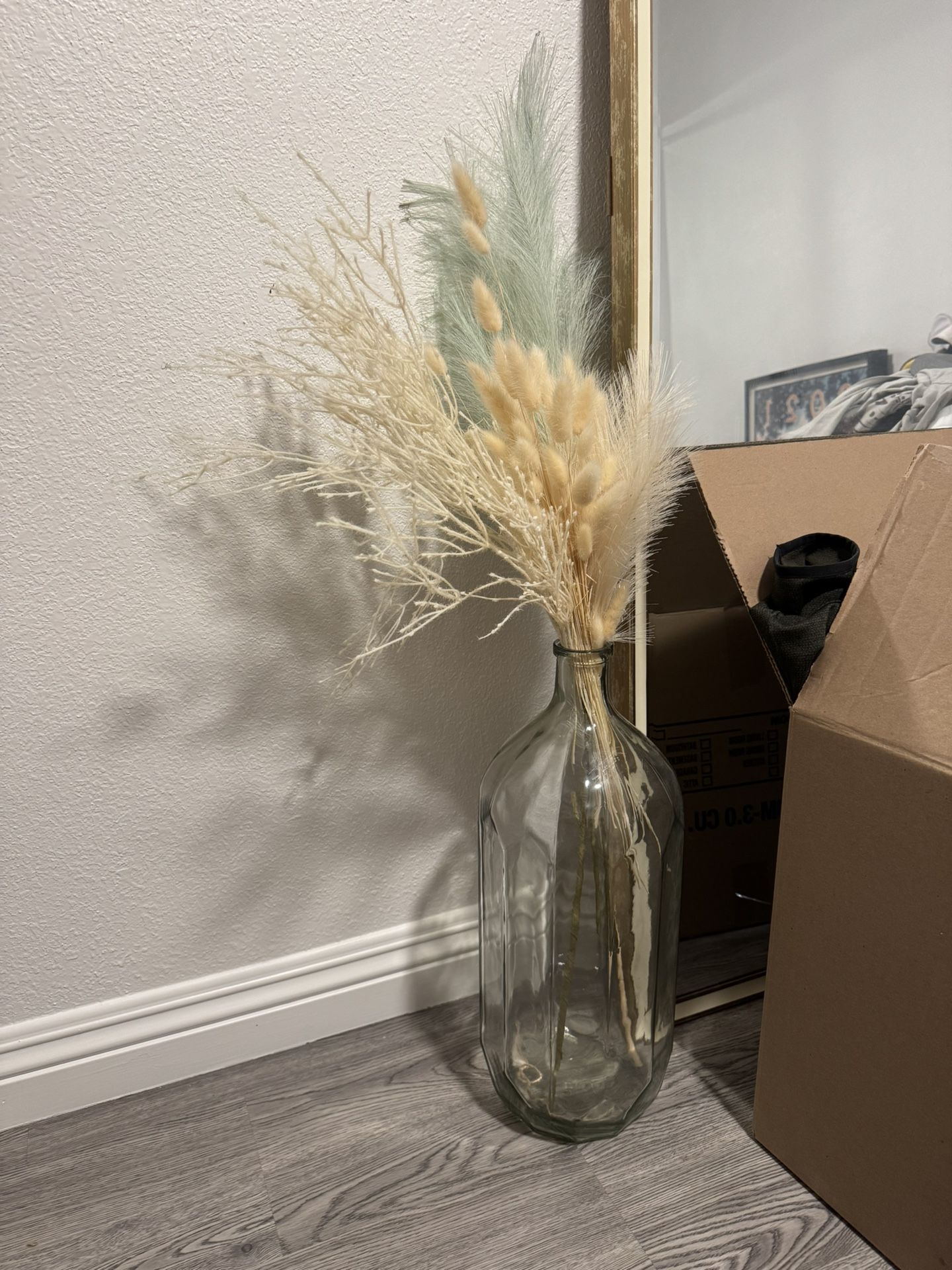 World Market Decorative Vase With Dried Flowers