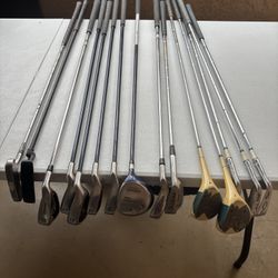 Lot Of Golf Clubs