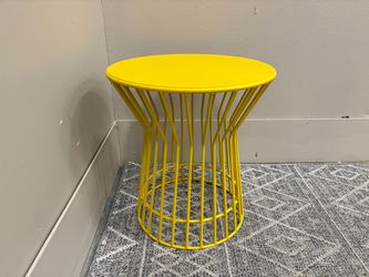 Modern Vibrant Yellow Accent Table