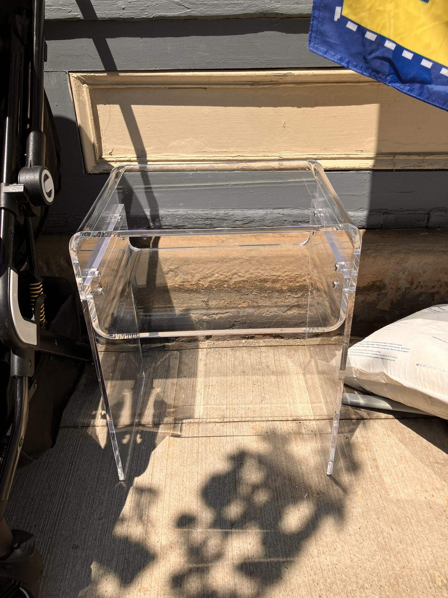 Acrylic End table