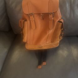 Coach Large Leather Backpack Excellent Condition 