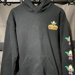 Simpsons Hoodie Mens Krusty Clown