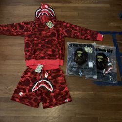 Bape Red Set 