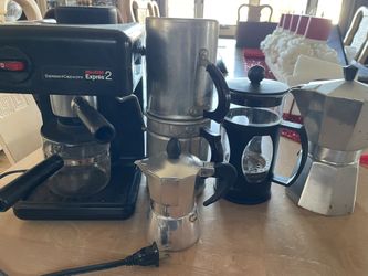 Assorted Espresso/Cappuccino/Coffee Press/pots