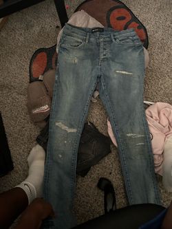 Purple jeans indigo