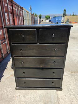 Solid wood dresser  42" w 18" d 54" h