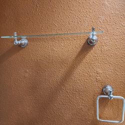 Bathroom Shelf And Towel Rack