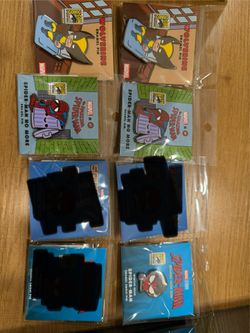 100% Soft SDCC 2026 Exclusive Pins Spider Man and Wolverine