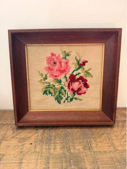Vintage Needlepoint embroidery
