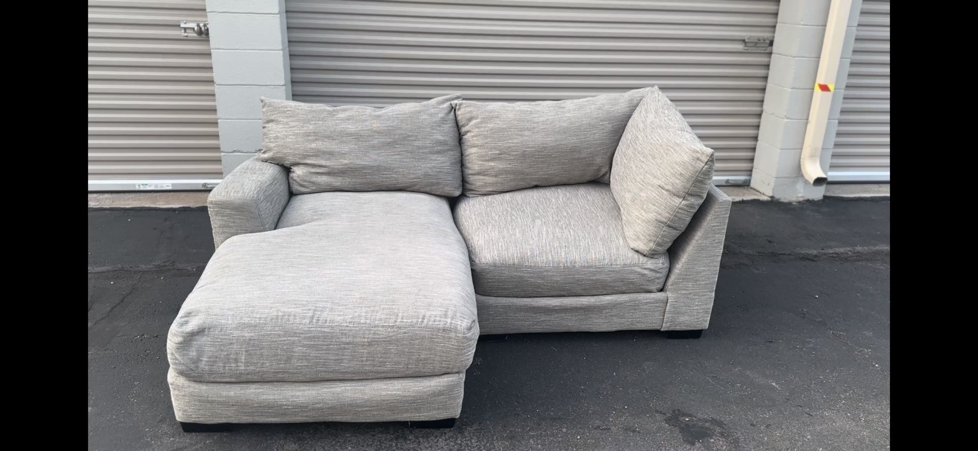 Free Delivery!! Super Comfy Gray Sectional Couch