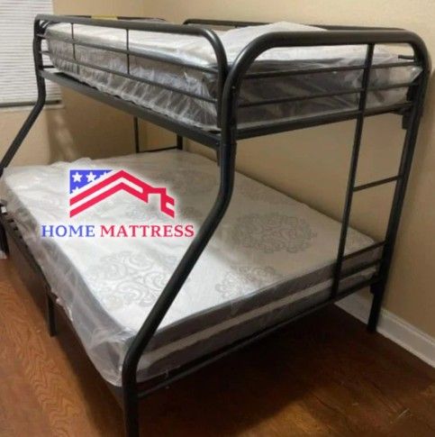 Bunk Bed Full Twin 🔵 Cama Litera 🔵 Mattress Available 