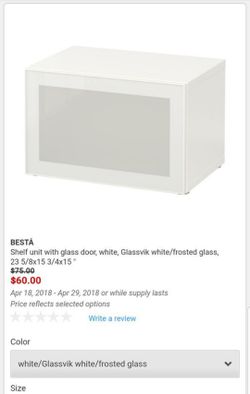 2 Ikea Besta Cabinets