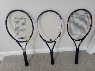 3 Prince Tennis Rackets + Bag $29 Each 