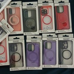  39 Iphone 15 Pro Phone Cases And 5 Cplug Short Charge Cords And  7 Google Pixel 4 Phone Cases.