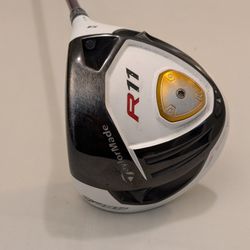 RH USED TAYLORMADE R11 ASP DRIVER ADJUSTABLE 9* REAX 60 S. FLEX ALDILA GRAPHITE SHAFT W/ TaylorMade Grip 