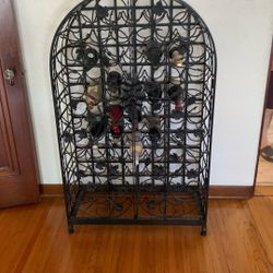 Wrought Iron Wine Rack
