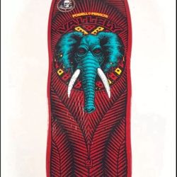Powell-Peralta Mike Vallely Red Dip Elephant Skateboard Deck Brand New!