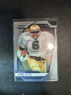 JEROME BETTIS FIGHTING IRISH PRIZM STEELERS PANINI NFL SPORTS CARD!
