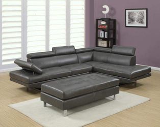 COMFY NEW IBIZA SECTIONAL SOFA AND OTTOMAN SET ON SALE ONLY $699. SAME DAY DELIVERY. NO CREDIT CHECK FINANCING
