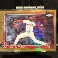 Topps 2025 Chrome Update Aroldis Chapman Boston Red Sox #USC191 /50