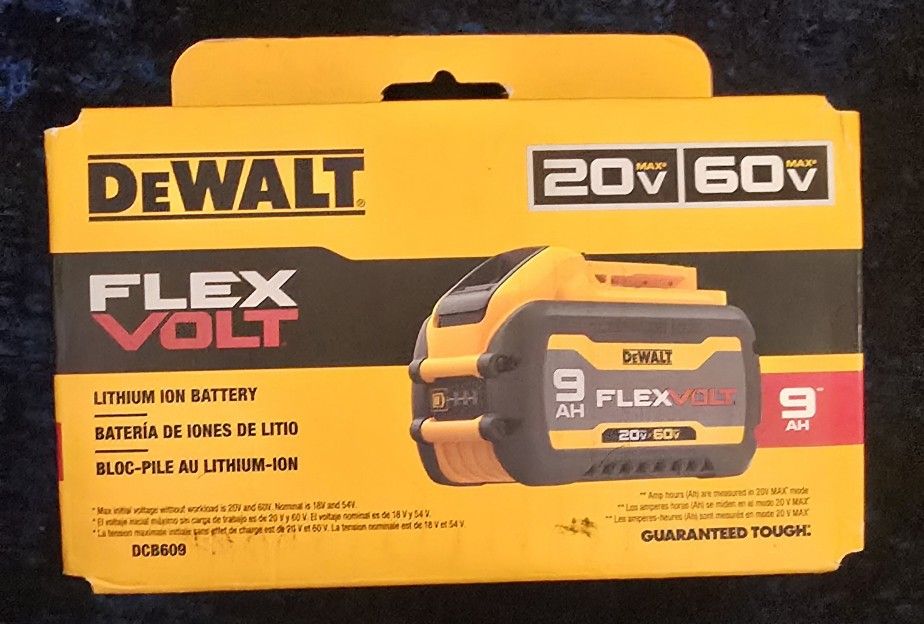 Dewalt 9AH 20v/60v Flex Battery