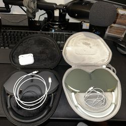 2 Pairs Of AirPods Max (Lightning) + AirPods Pro 2 + Accessories 