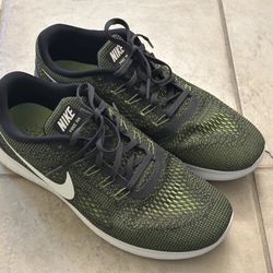 Nike Men’s Free RN Flyknit Running Shoes Green Size 10 