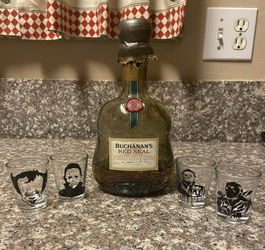 1set Of 4 Halloween Shot Glasses 