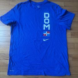 Dominican Republic National Team Game Used Nike Men’s Basketball TShirt Size XL