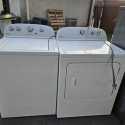 Whirlpool Washer And Dryer Set Electric Topload 