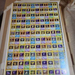 1999 Kb Toys Fossil Promo Giveaway Uncut Sheet Of Holographic. Super Rare. 